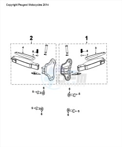 DJANGO 50 4T SPORT drawing FOOTREST