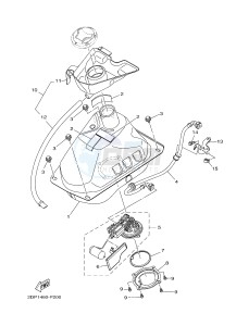 GPD125A GPD125-A NMAX125 (2DS6) drawing FUEL TANK