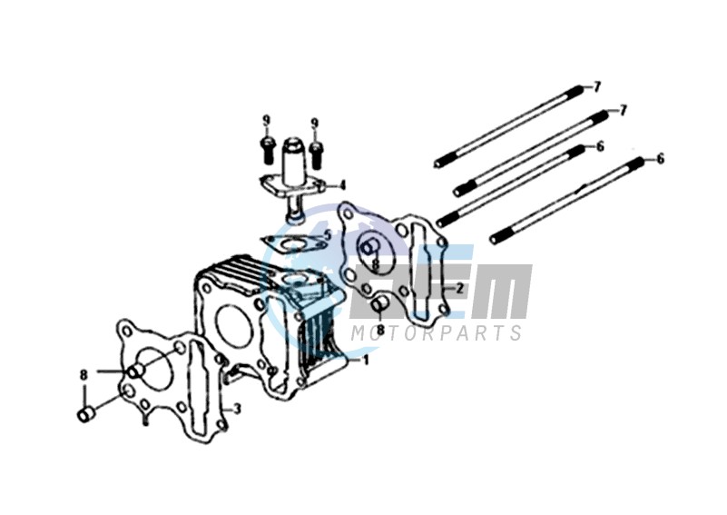 CYLINDER / TOP GASKET / LOWER GASKET