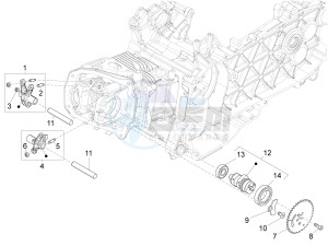 LXV 125 4T 3V E3 (APAC) drawing Rocking levers support unit