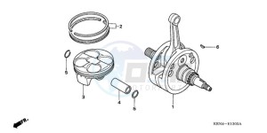 CRF250R9 ED / BLA CMF drawing CRANKSHAFT/PISTON