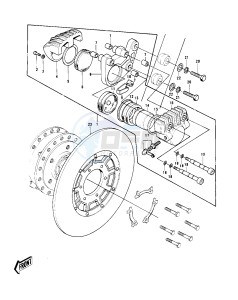 H1 C [MACH III] (-C) 500 [MACH III] drawing FRONT BRAKE -- H1-B- -