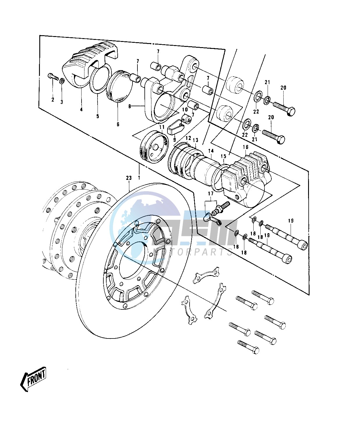 FRONT BRAKE -- H1-B- -