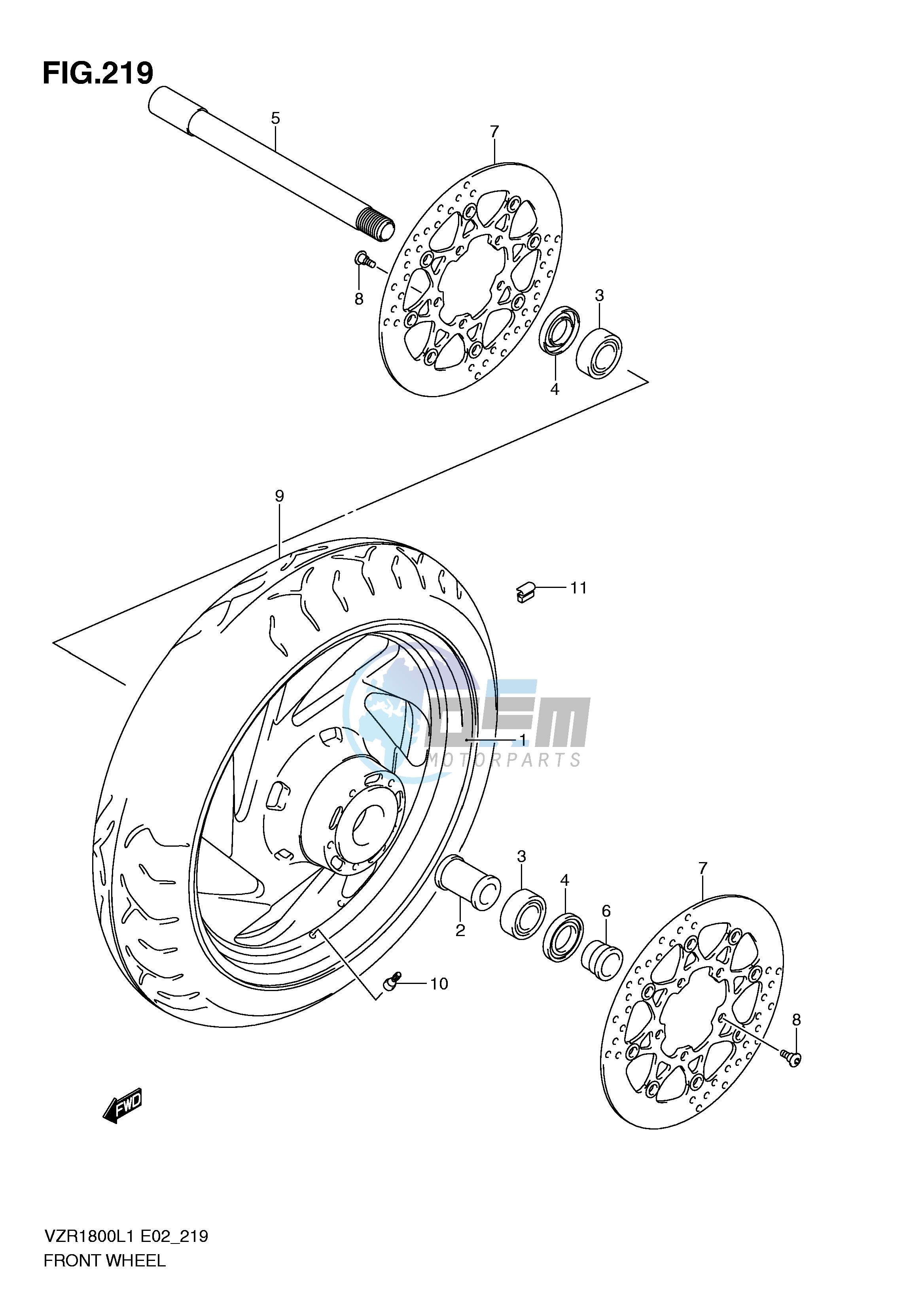 FRONT WHEEL (VZR1800UFL1 E19)