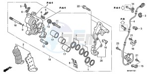 CBF1000T9 Europe Direct - (ED) drawing R. FRONT BRAKE CALIPER (CBF1000A/T/S)