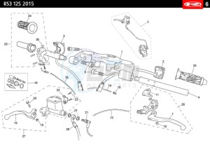 RS3-125-CASTROL drawing HANDLEBARS