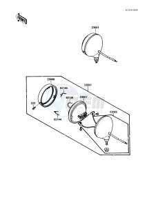 KAF 450 B [MULE 1000] (B1) [MULE 1000] drawing HEADLIGHT-- S- -