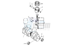 XJ N 600 drawing CRANKSHAFT PISTON