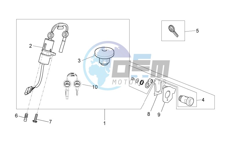 Lock hardware kit