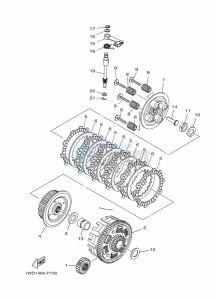 YZF250-A (B1X5) drawing CLUTCH