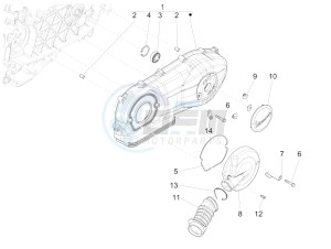 SPRINT 150 4T 3V IE ABS E3 (EMEA) drawing Crankcase cover - Crankcase cooling