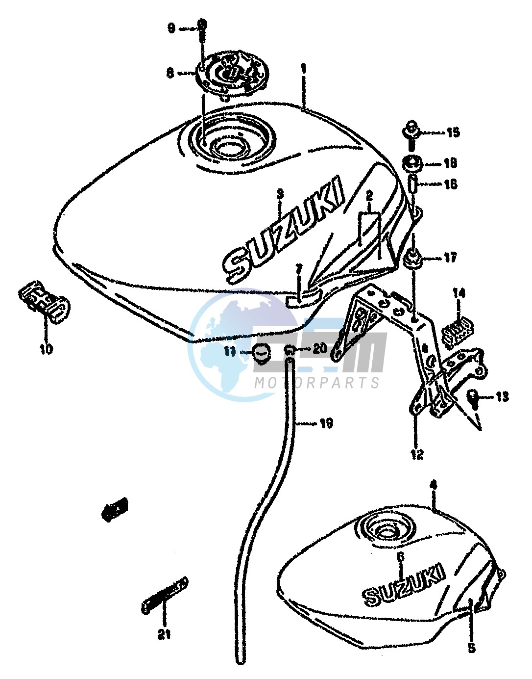 FUEL TANK (MODEL M N)