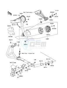 NINJA 250R EX250KBF GB XX (EU ME A(FRICA) drawing Muffler(s)