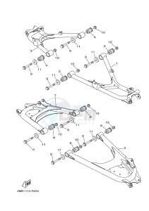 YXE700E YXE70WPAH WOLVERINE R-SPEC EPS (BW12) drawing REAR ARM