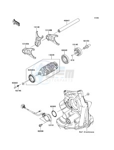 NINJA_ZX-10R ZX1000JEF FR XX (EU ME A(FRICA) drawing Gear Change Drum/Shift Fork(s)