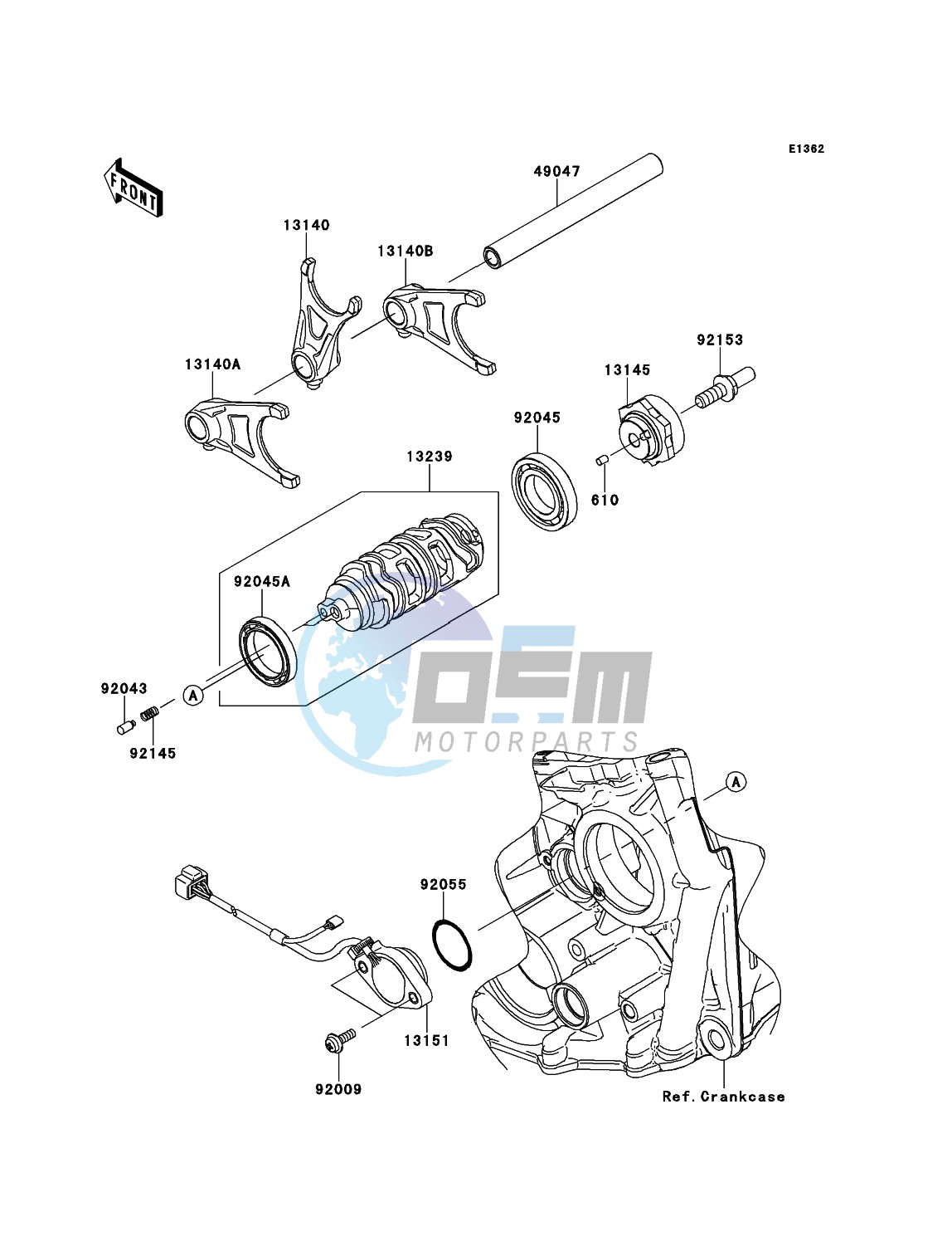 Gear Change Drum/Shift Fork(s)