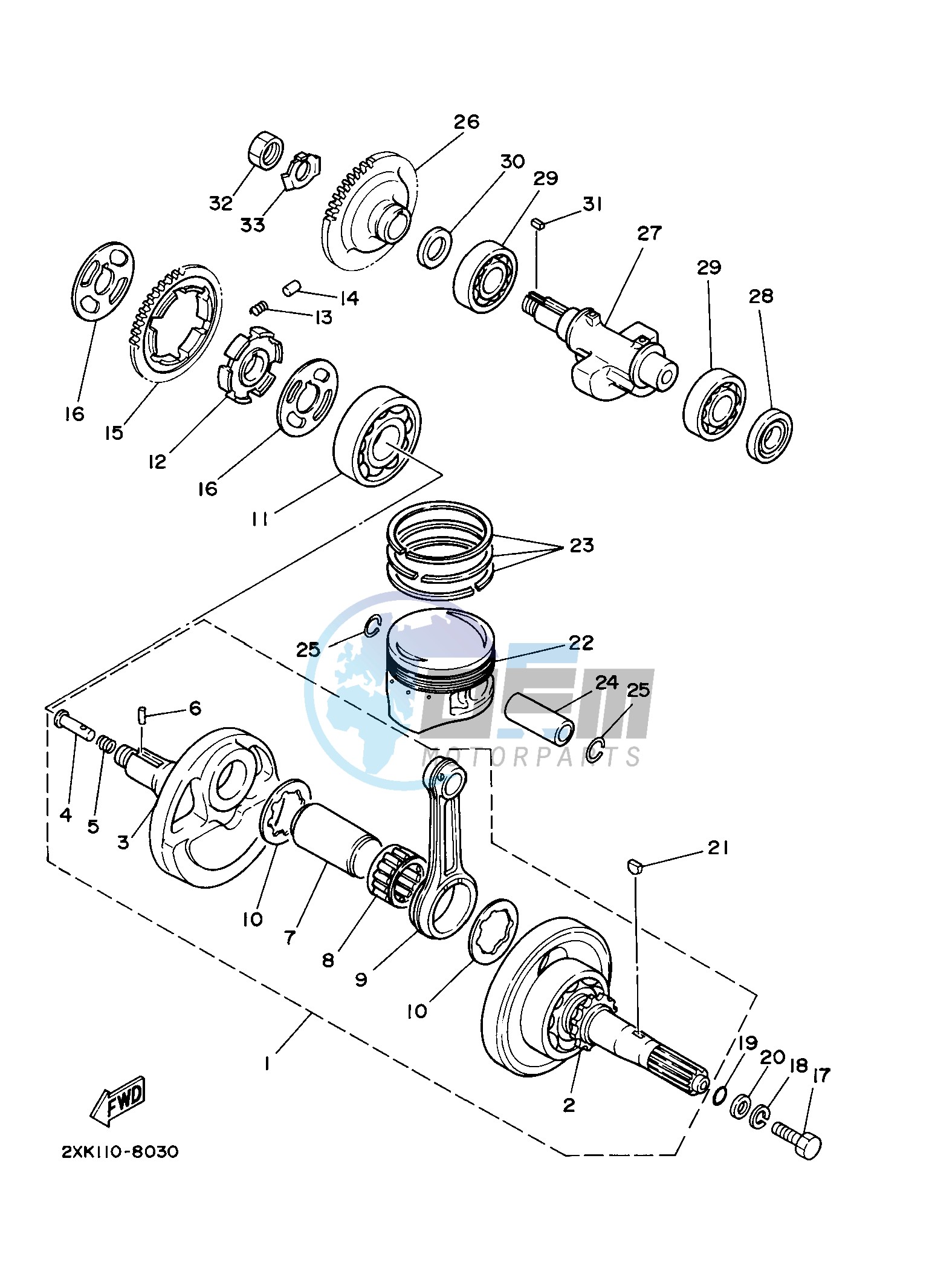 CRANKSHAFT & PISTON