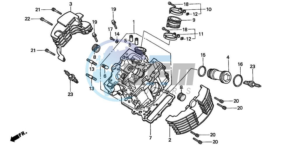 CYLINDER HEAD (FRONT)