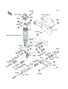 KX450F KX450E9F EU drawing Suspension