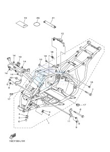 YFM300 RAPTOR 300 (1SC2 1SC3 1SC1 1SC1) drawing FRAME