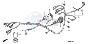 TRX250X9 Australia - (U) drawing WIRE HARNESS