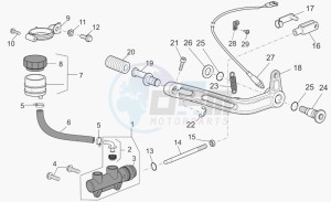 Griso V 1100 IE IE drawing Rear master cylinder