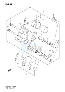 LT-Z400 (E19) drawing FRONT CALIPER