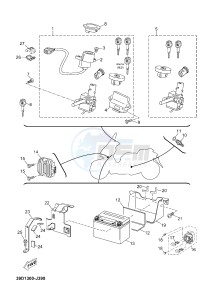 YP125RA (ABS) X-MAX 250 X-MAX 250 (1YS6 1YS6 1YS6) drawing ELECTRICAL 1