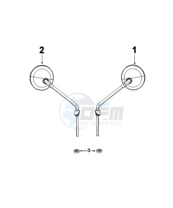 DJANGO 50 4TY O (EURO4) drawing MIRRORS