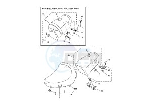 XV VIRAGO 125 drawing SEAT