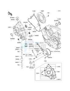 KVF 750 E [BRUTE FORCE 750 4X4I NRA OUTDOORS] (E8F-E9FA) E8FA drawing ENGINE COVER-- S- -