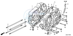 CRF50FE CRF50F Europe Direct - (ED) drawing CRANKCASE