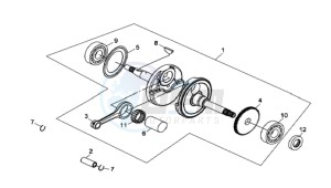 QUAD LANDER 300S ENTRY drawing CRANKSHAFT / PISTON / PISTON RING