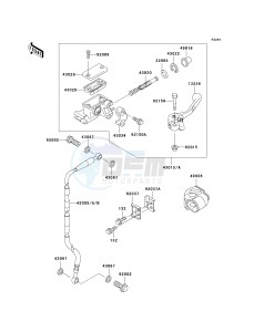 KX 65 A [KX65] (A1-A5) [KX65] drawing FRONT MASTER CYLINDER