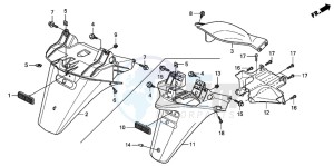 FES125 S-WING drawing REAR FENDER