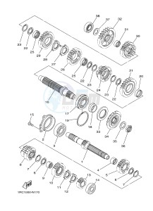 MT09 900 (1RCL 1RCM) drawing TRANSMISSION