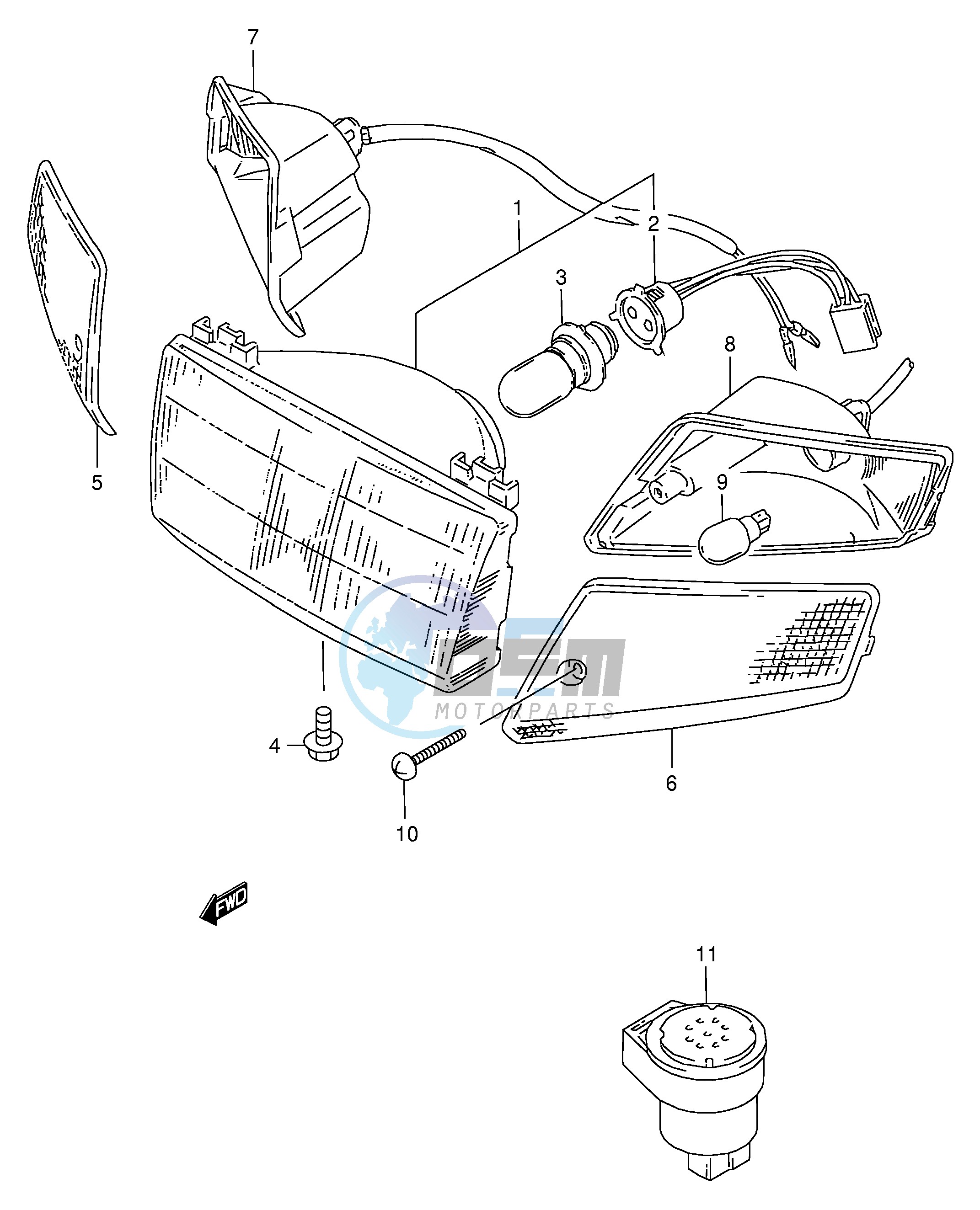 HEADLAMP - FRONT TURN SIGNAL