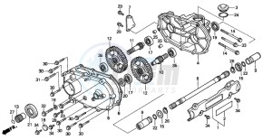 TRX300 FOURTRAX drawing FRONT DRIVESHAFT (TRX300FW)