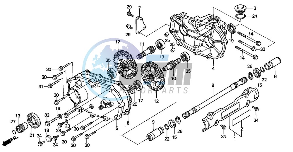 FRONT DRIVESHAFT (TRX300FW)