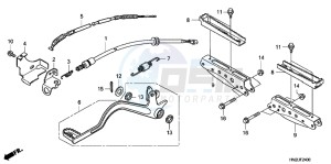 TRX500FAD TRX500FA Europe Direct - (ED) drawing PEDAL/ STEP