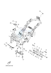 YP125RA (ABS) X-MAX 250 ABS (2DL2 2DL2 2DL2 2DL2) drawing FRAME