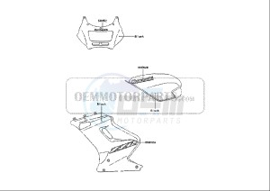 ZZR 250 (EU) drawing DECALS EX250-H14 BLACK