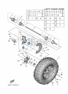 YXE1000EWS YX10ERPLP (B4MR) drawing FRONT WHEEL