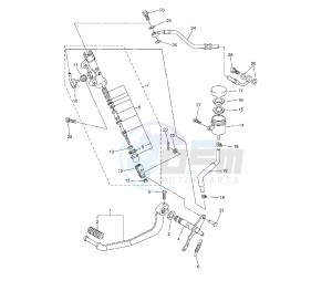 FZ6 S2 600 drawing REAR MASTER CYLINDER