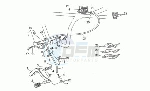 Nevada 750 drawing Rear master cylinder