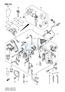 VL800 INTRUDER EU drawing WIRING HARNESS