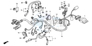 VT750CA drawing WIRE HARNESS