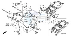 CBR1000RA9 BR / ABS MME drawing FRAME BODY