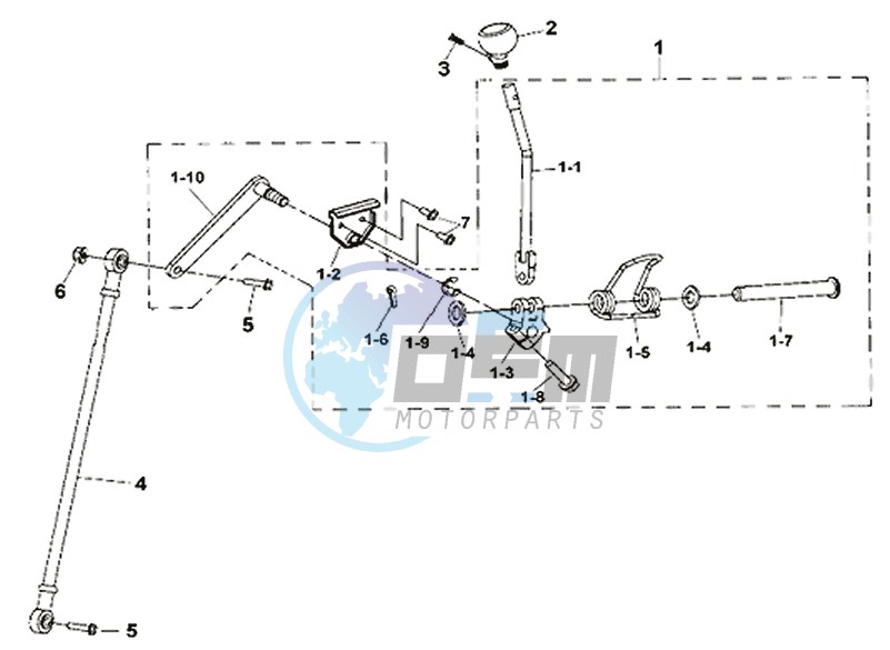 GEAR AXLE - LEVER