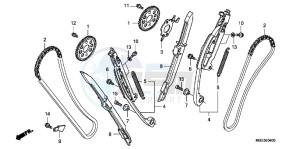 VFR1200FC drawing CAM CHAIN/TENSIONER